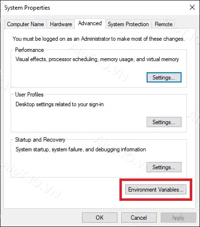 Add system variable