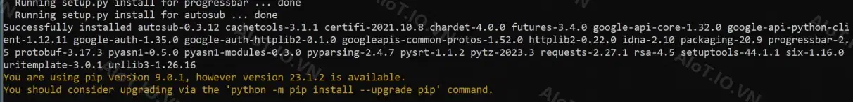 Install Autosub