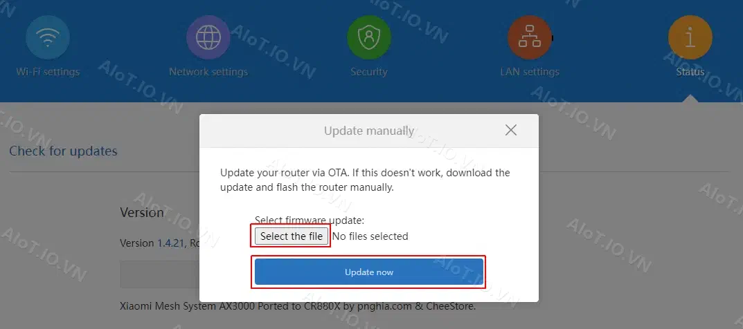 MiWiFi downgrade 1