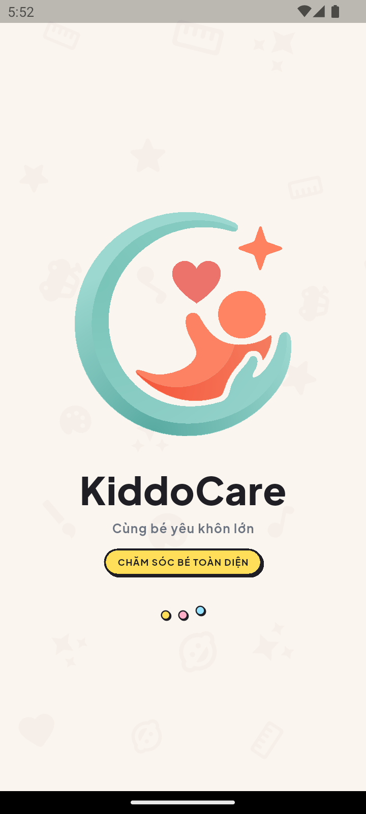 KiddoCare Launch Screen