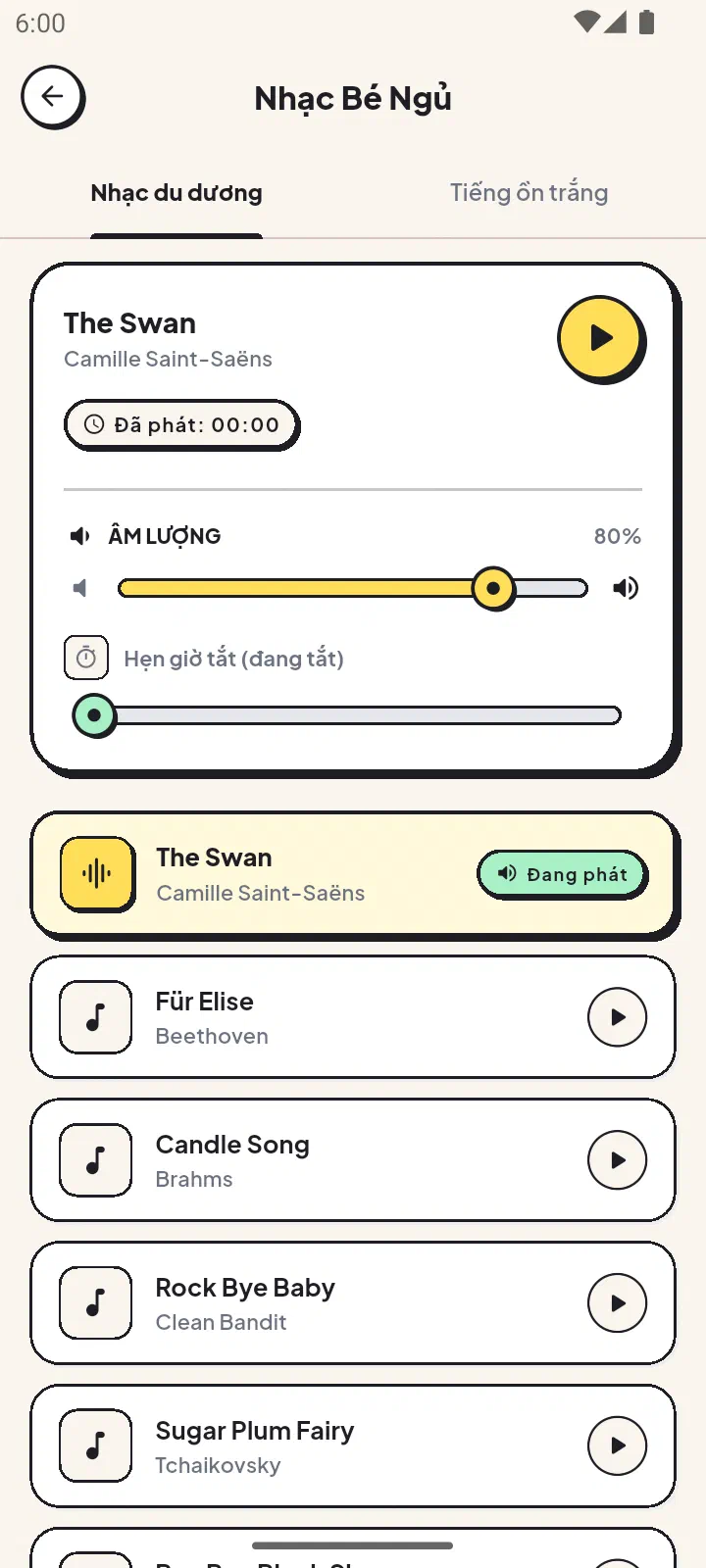 Trình phát Nhạc Ru Ngủ