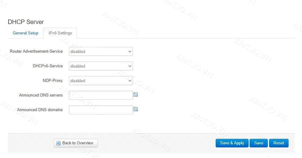 Disable IPv6
