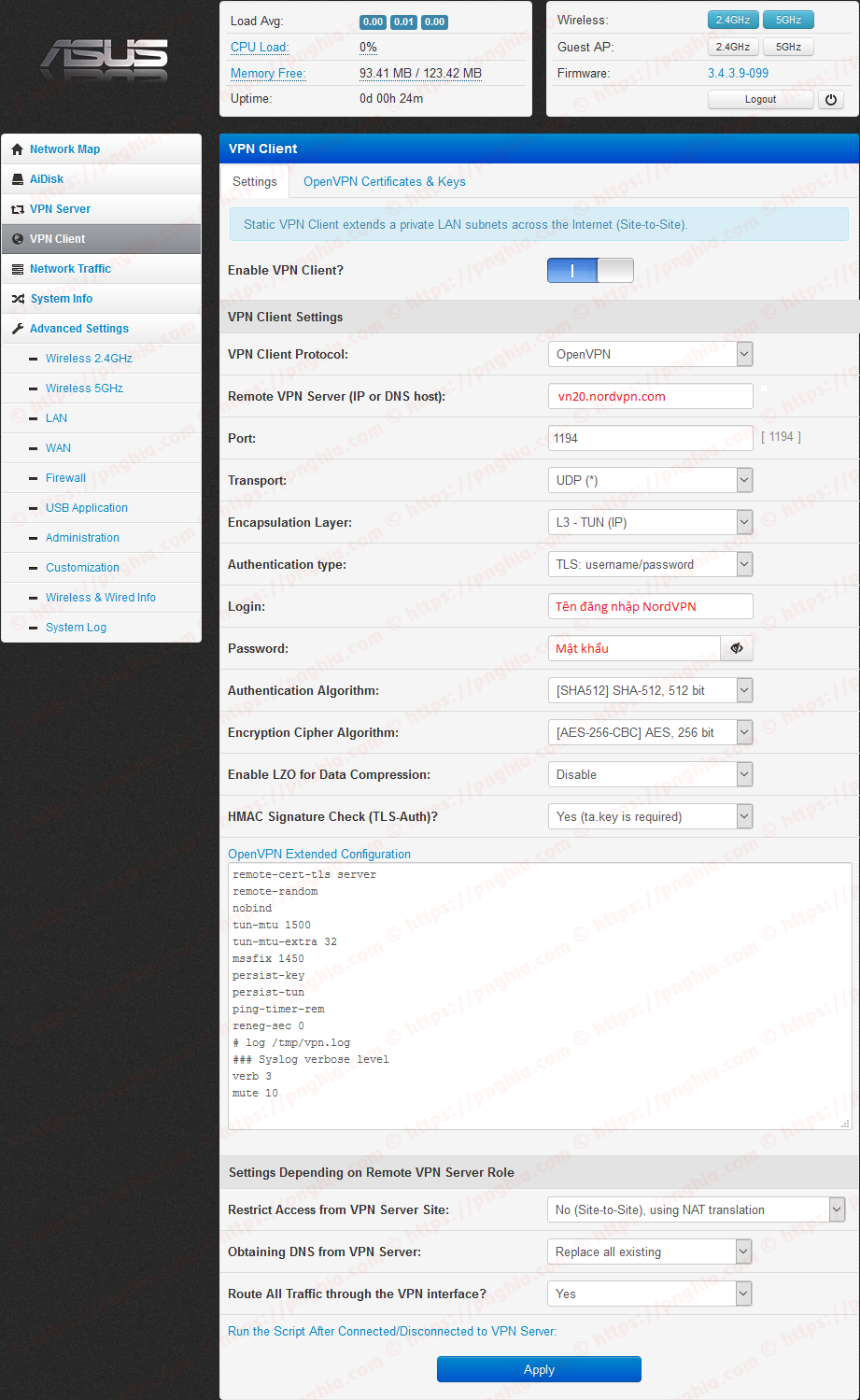 Padavan VPN