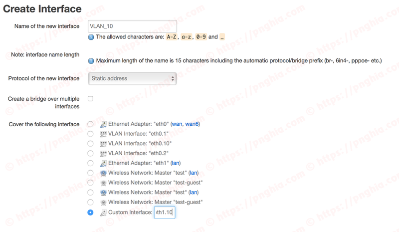 VLAN interface