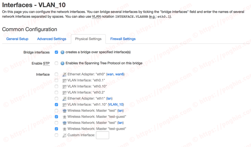 Guest VLAN interface
