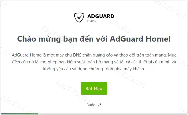 ADguardHome Welcome Page