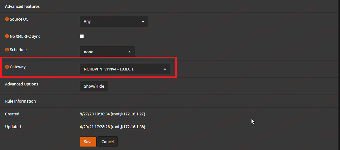 VPN gateway