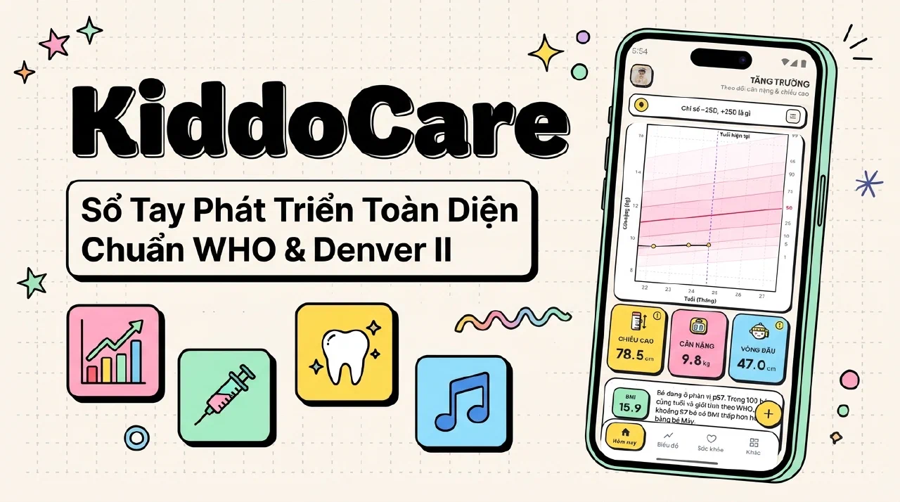 KiddoCare: Sổ Tay Điện Tử & Trợ Lý Toàn Diện Đồng Hành Cùng Con Khôn Lớn